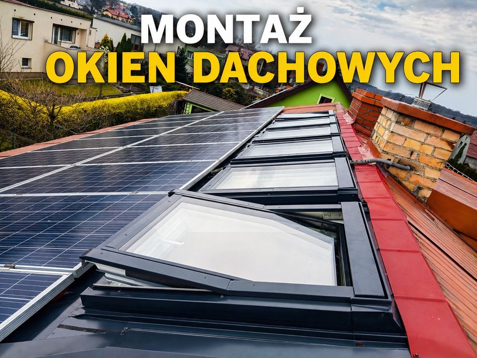 Montaż okien dachowych. Wymiana okien dachowych.