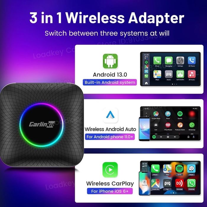 CarlinKit TBox Ambient 4/64GB 8/128Gb
