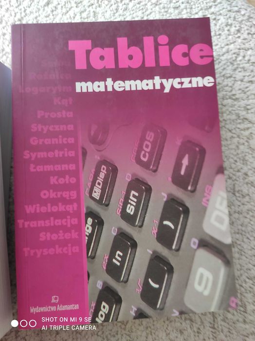 Tablice matematyczne prezent dla maturzysty