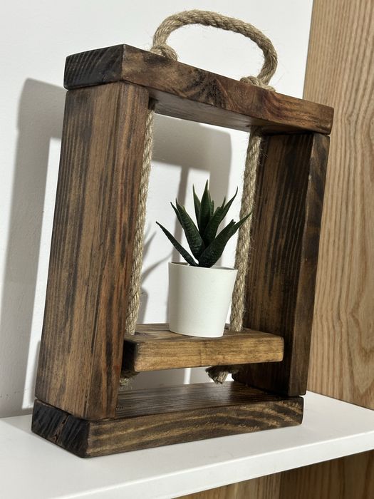 Suporte rustico para plantas