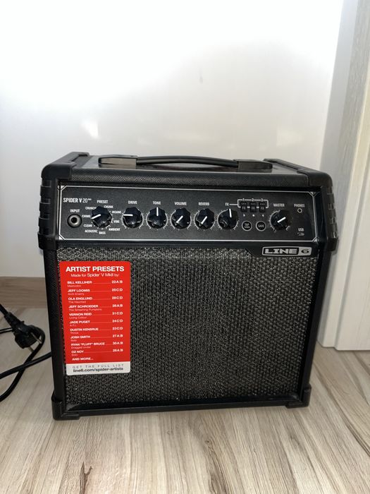 Gitara elektryczna ibanez + wzmacniacz spider v 20 + pokrowiec