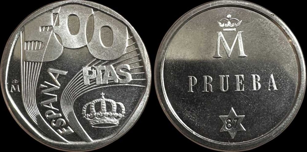 500 Pesetas - 1987 - Espanha - Prova (Ensaio)