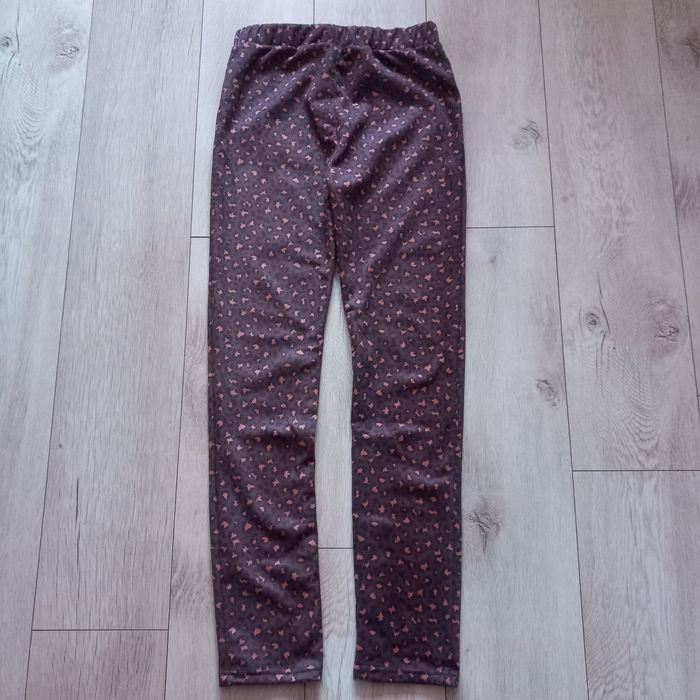 Legginsy brązowe w panterkę - M