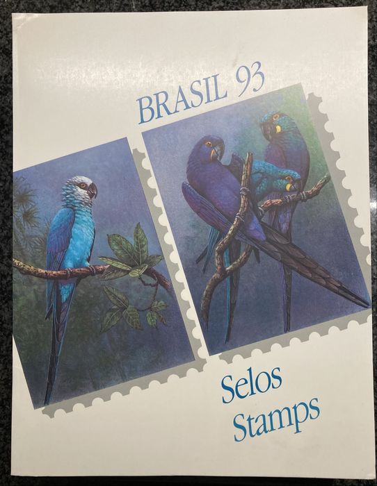 Conjunto completo selos Brasil novos (anos: 90, 91, 92, 93, 94 e 95)