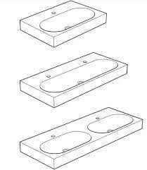 Umywalka naszafkowa Braviken szer 80 cm na 49 cm