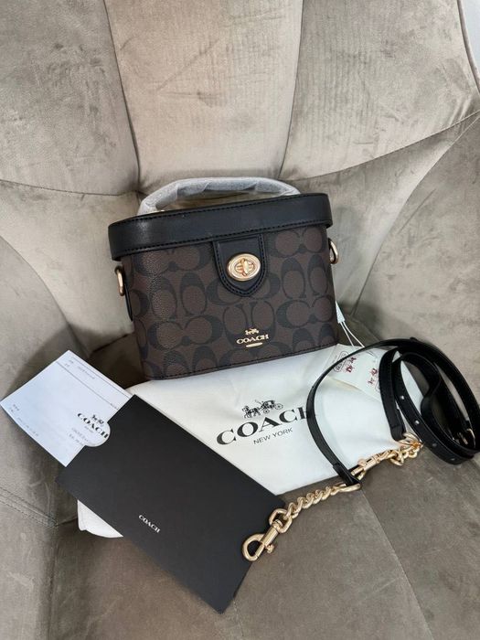 Сумка Coach Trail Bag (косметичка/box bag) / коач коуч
