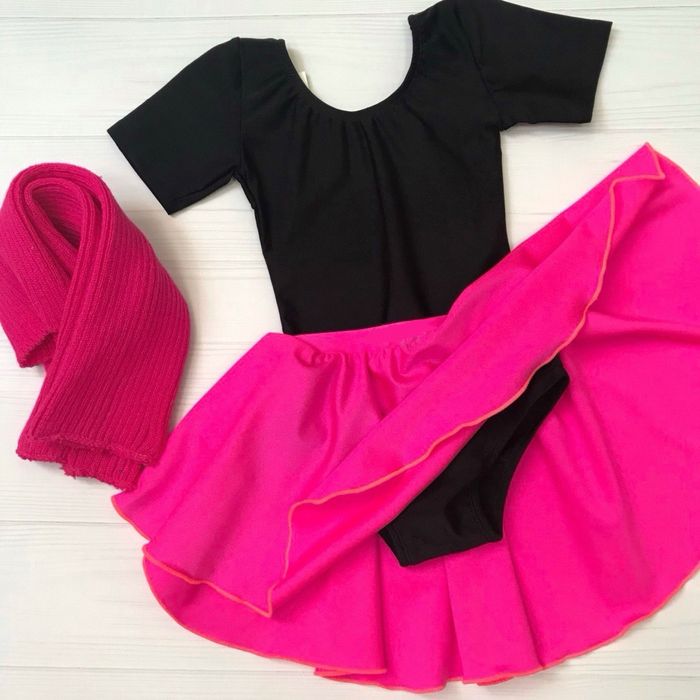 Купальник для танців з юбкою Тріко Боді