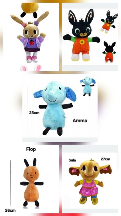 Maskotki Bing 5 sztuk