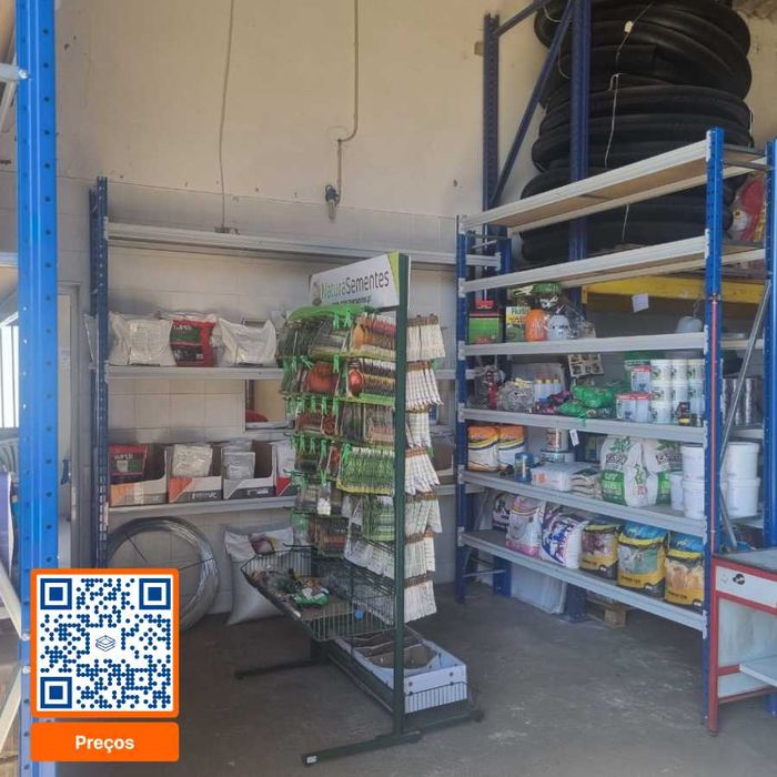 Racks industriais novos | Estantes metálicas com preços no QR Code