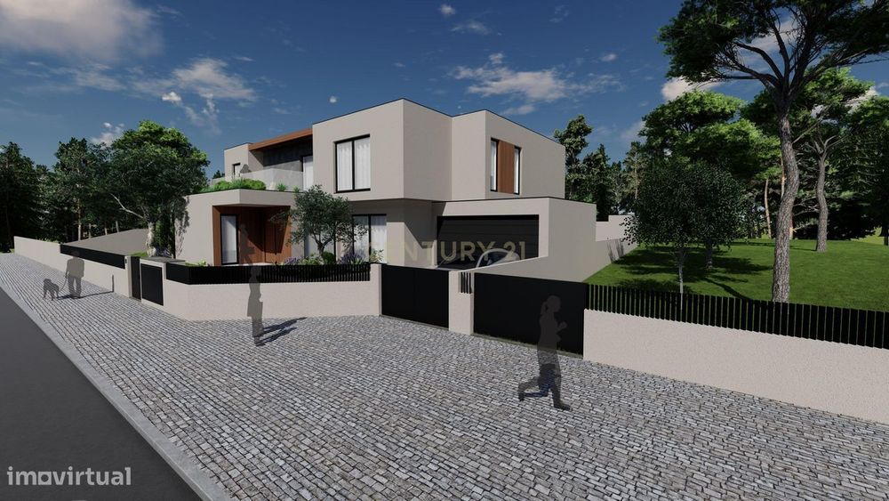 Moradia T4 de Arquitetura Contemporânea com Piscina