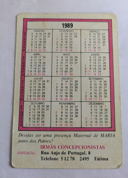 Calendários de motivos Regiosos
