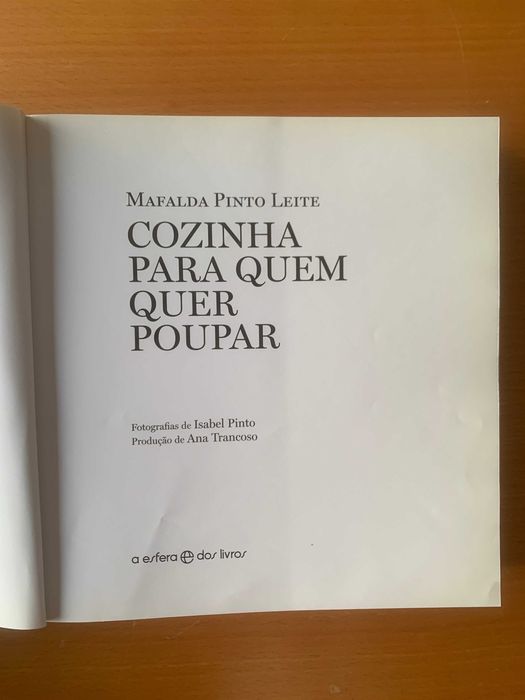 Cozinha para quem quer poupar, Mafalda Pinto Leite