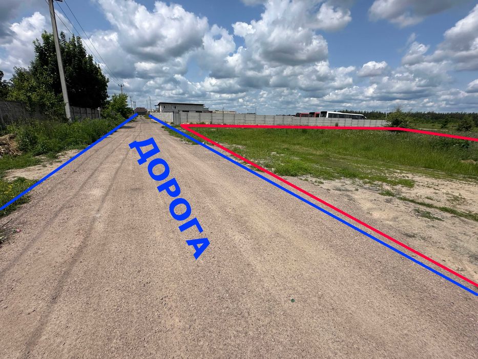 Продаж землі в с.Нове 81 сотка під промзону, готове цільове 11.02