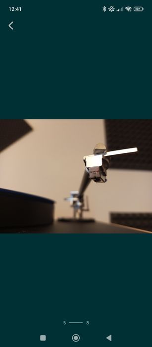 Gira-discos Clearaudio Concept como novo com tampa em acrílico