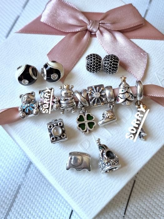 Contas da Pandora Yin Yang Árvore de  Natal Urso Abelha Trevo