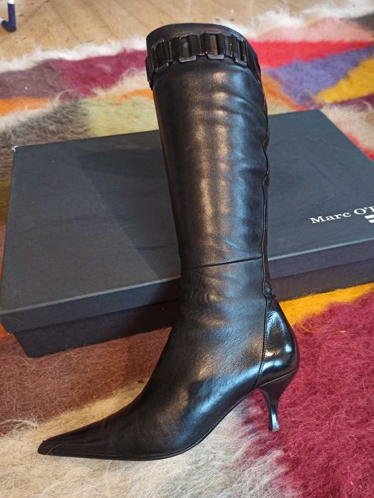 Жіночі зимові чоботи сапоги з натуральної шкіри Marco Polo