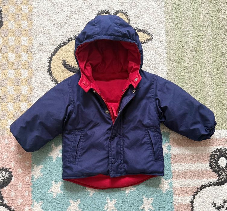 Kurtka dziecięca bardzo ciepła Ralph Lauren dwustronna