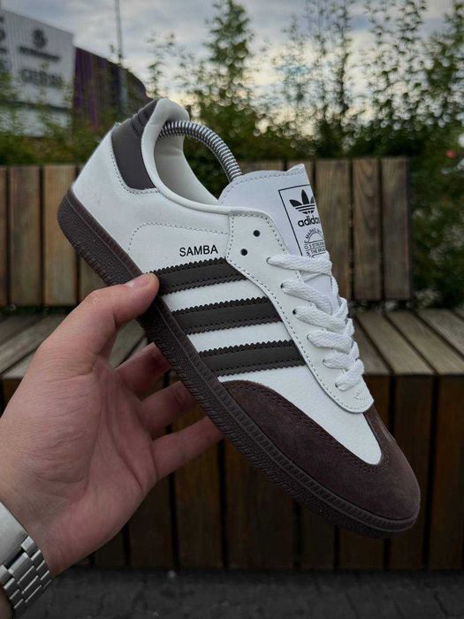 !ТОТАЛ РОЗПРОДАЖ! Adidas Samba White Brown 41 42 43 44 45