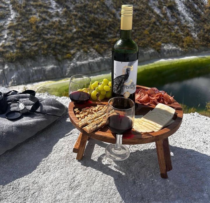 Винний столик ручної роботи [БЕЗКОШТОВНА ДОСТАВКА]