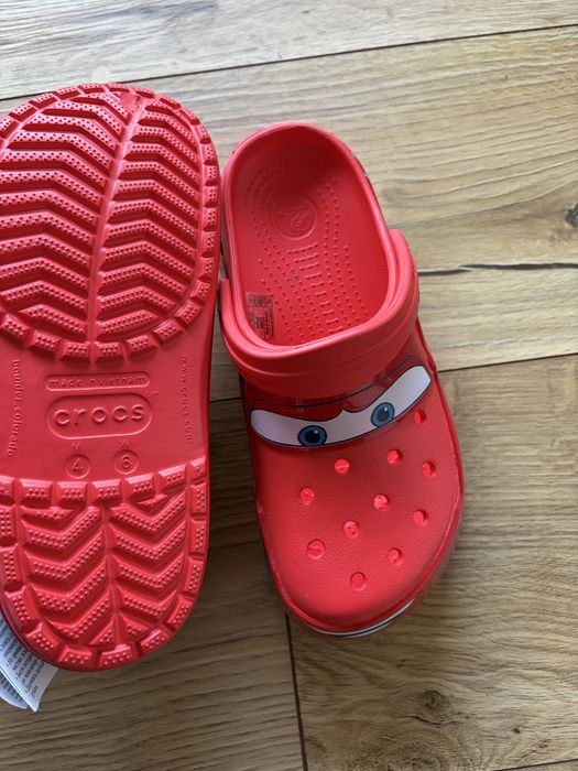 Crocs klapki zygzak mcqueen na lato czerwone 36-37