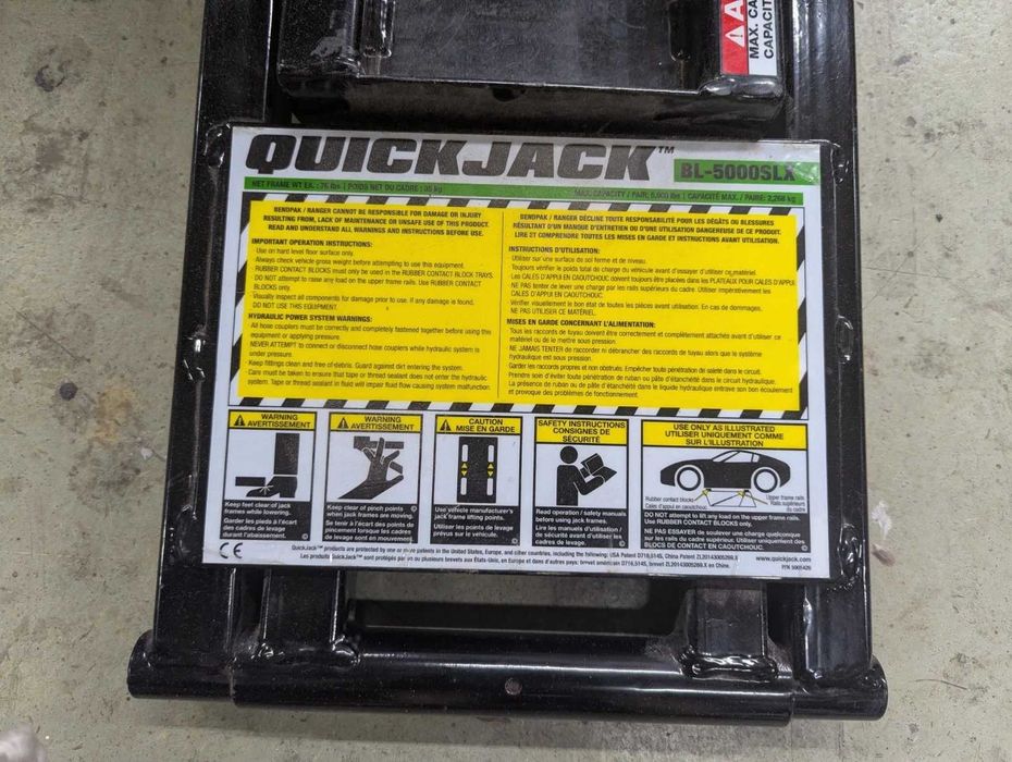 Podnośnik samochodowy Quickjack BL-5000SLX