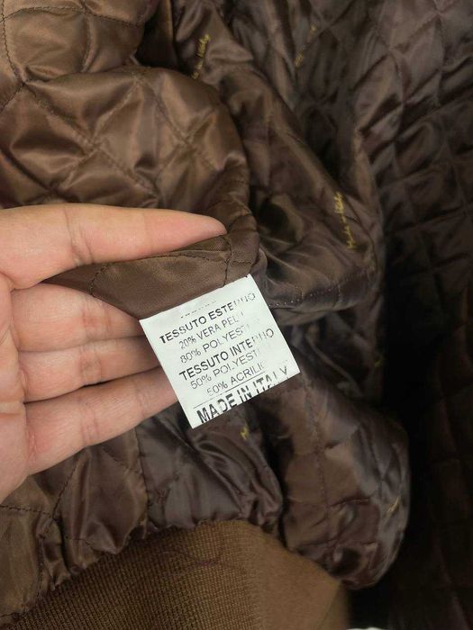 Новий чоловічий бомбер куртка зі штучної шкіри замші ac made in italy