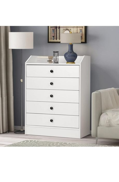 Komoda biała z 5 szufladami 60x80x30cm sypialnia, salon