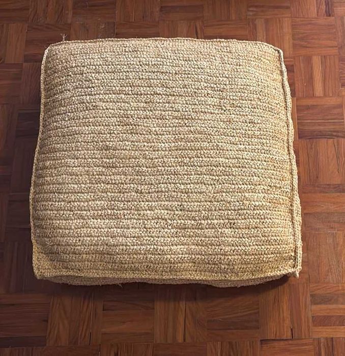 Almofada de chão para jardim em juta
