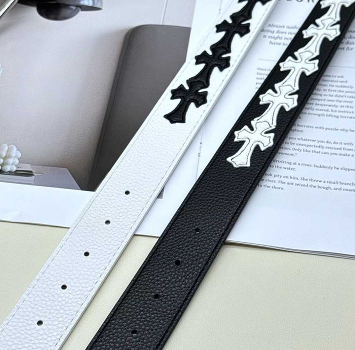 Ремінь Chrome Hearts з Хрестами Пояс Хром Хартс Пасок Хром Хардс