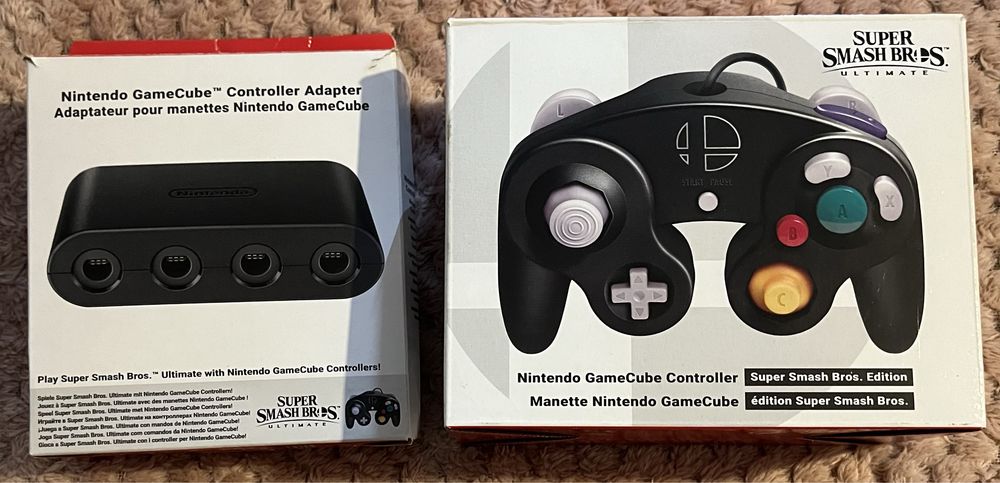Oryginalny Kontroller Super Smash Bros. Edition i Adapter