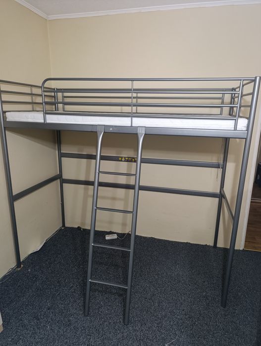 Łóżko piętrowe metalowe Ikea+materac