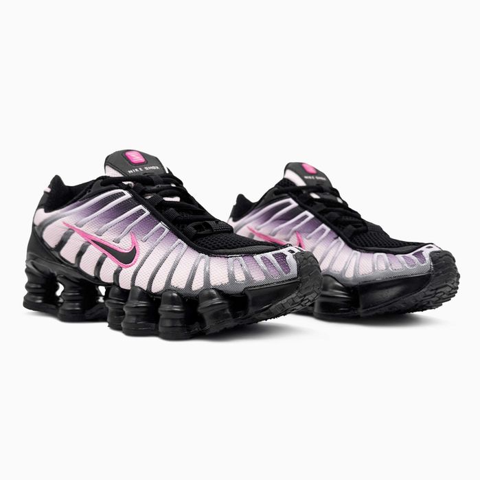 Жіночі кросівки Nike Shox TL "Black/Playful Pink" Розміри 36-41