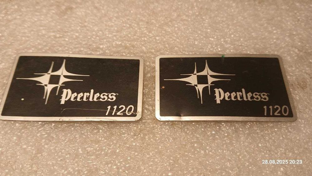 Шильды колонок Peerless 1120