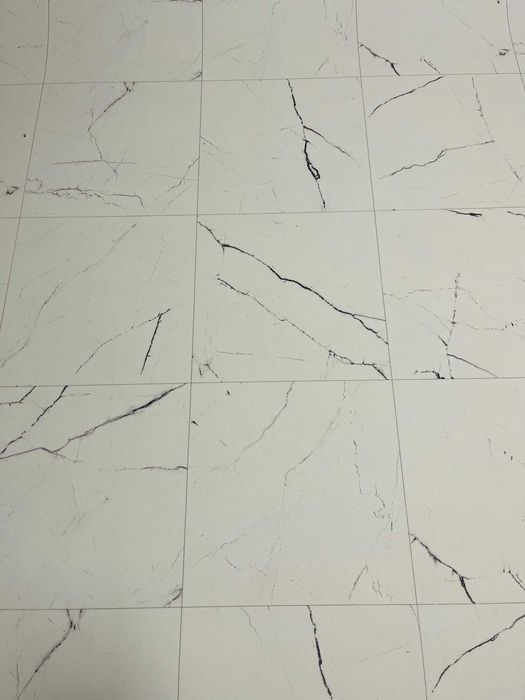Wykładzina PCV Płytki Marmur Biało-Czarny Callisto