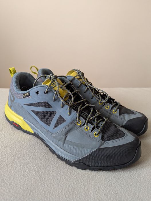 Кроссовки Salomon X ALP SPRY GTX® Stormy Wea/Magnet FW18-19 серые. р46