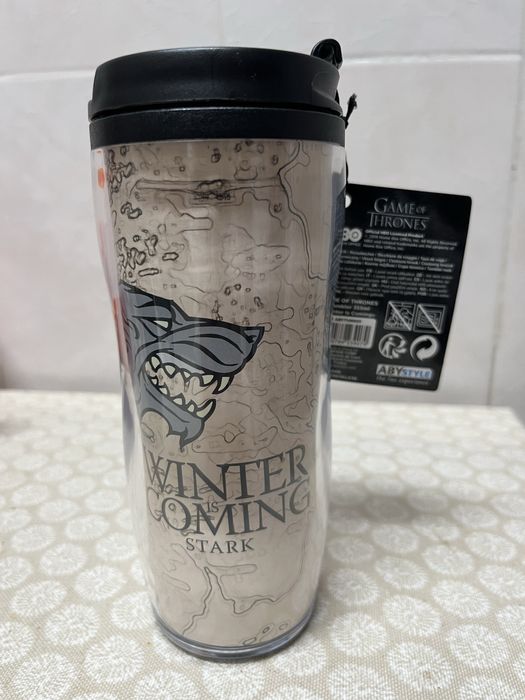 Tapete de rato copo Guerra dos Tronos Ned Stark secretaria decoracao