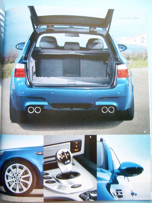 BMW M5 Limousine E60 / M5 Touring E61 prospekt 2008 BDB 58 str. (2nd) *przesyłka GRATIS !