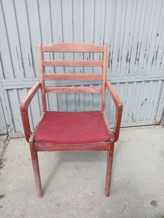 Krzesła 6 szt retro z oparciami