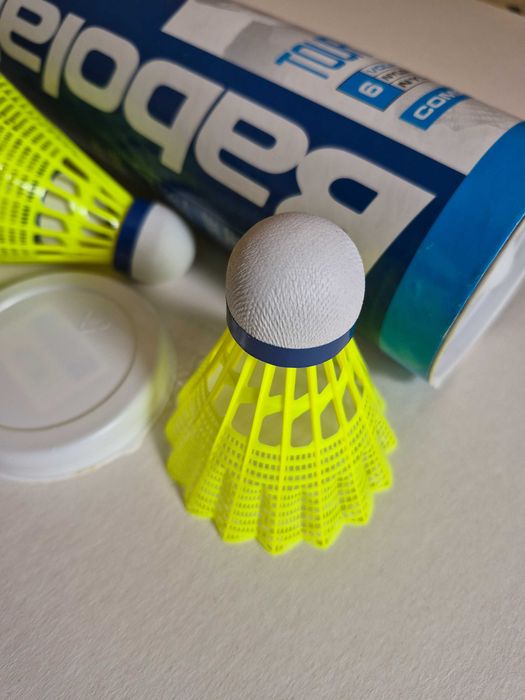 Нейлонові волани пластикові для бадмінтону Babolat Nylon Shuttle Tournament Yellow (5 шт.)