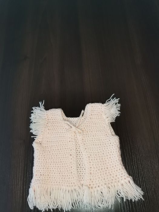 Własnoręcznie robiona kamizelka roz 92