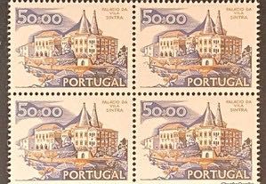 Quadra de selos novos de 50$00 - Paísagens e Monumentos - 1977