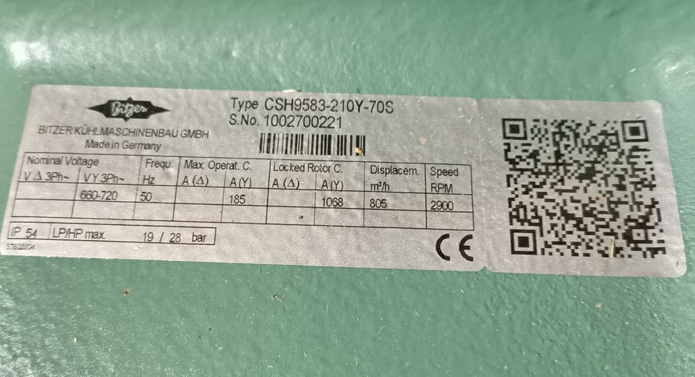 Sprężarka Chłodnicza bitzer - nowa