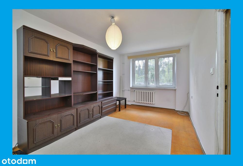Mieszkanie 37m²✮2 pokoje✮Piwnica✮wysoki parter✮