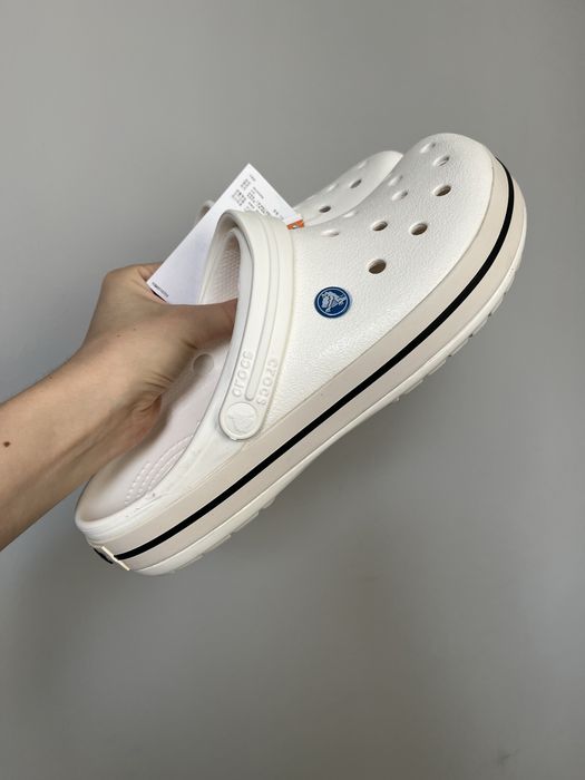 Уцінка Крокси білі crocband crocs 43