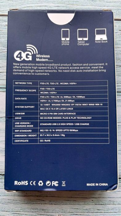 4G USB-Модем / Роутер під Sim карту LTE/3G WiFi роутер / точка доступа