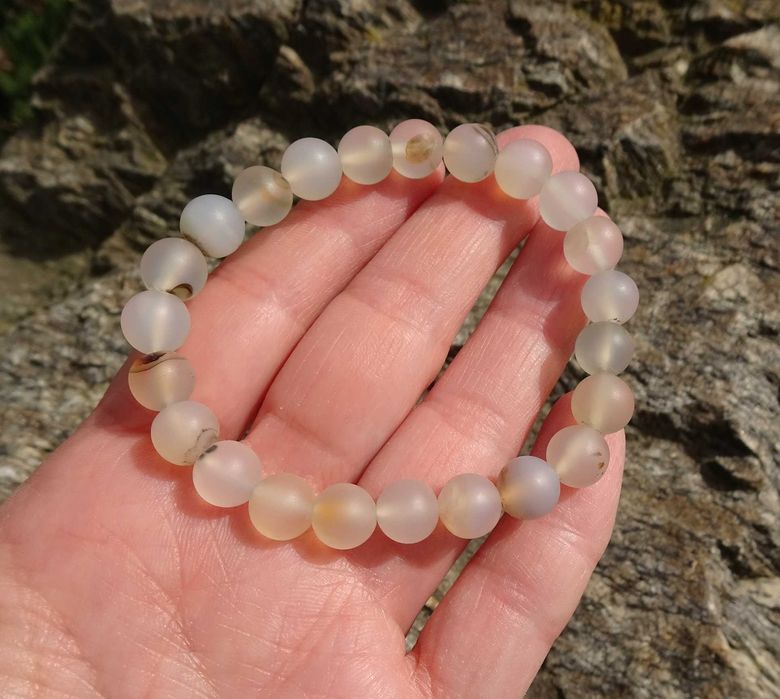 Bransoletka Agat kamień naturalny Rękodzieło CZAROITU CZAR