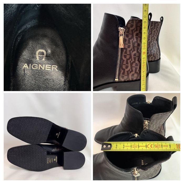 Шкіряні черевики Aigner (Айгнер), розмір 37 — Оригінал