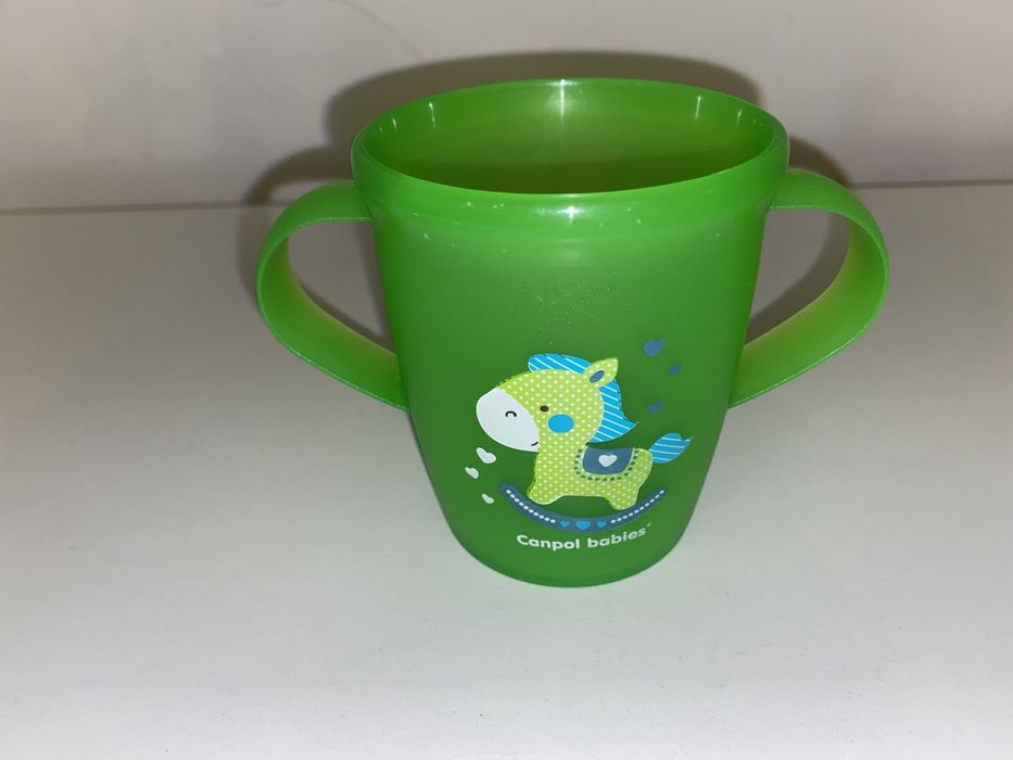 Kubek canpol zielony z konikiem