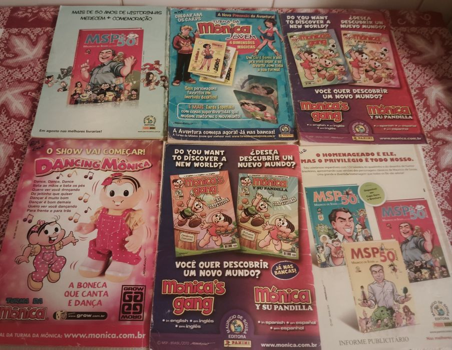 Revistas de Banda Desenhada Mônica Vintage