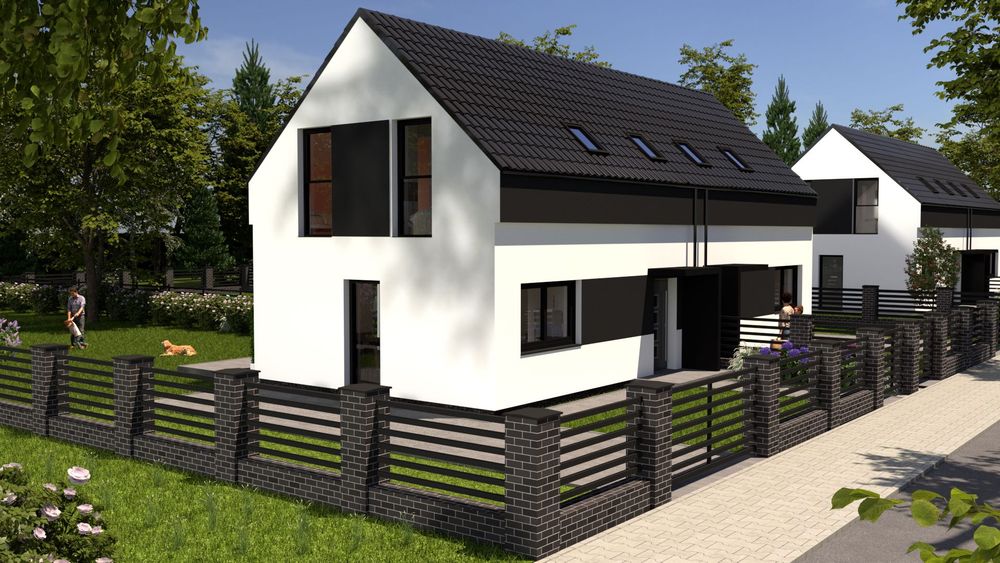 Energooszczędny dom  |działka 400 m² | niskie rachunki | 77,27m2, |